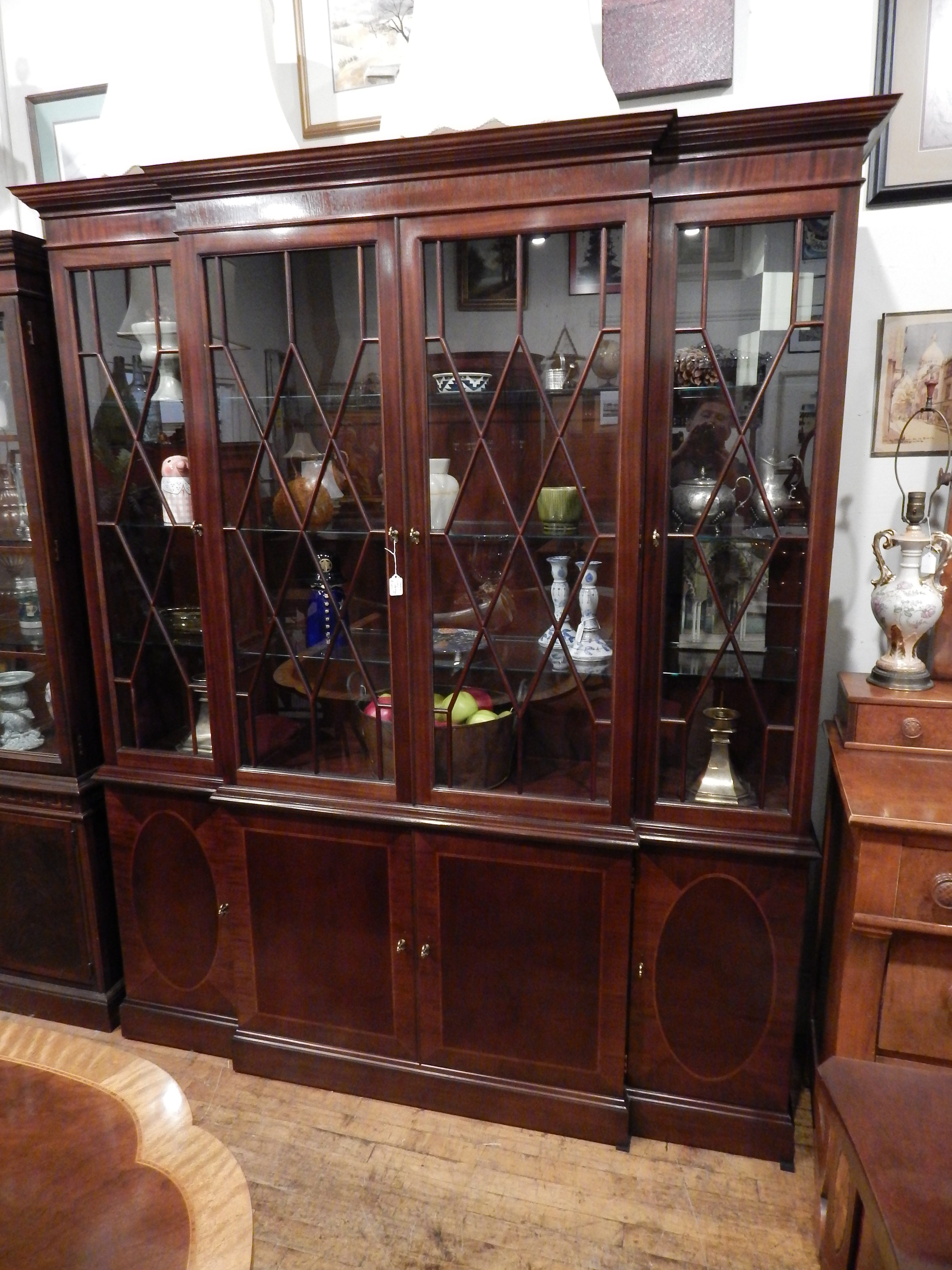 Baker Furniture Historic Charleston China Breakfront Astute