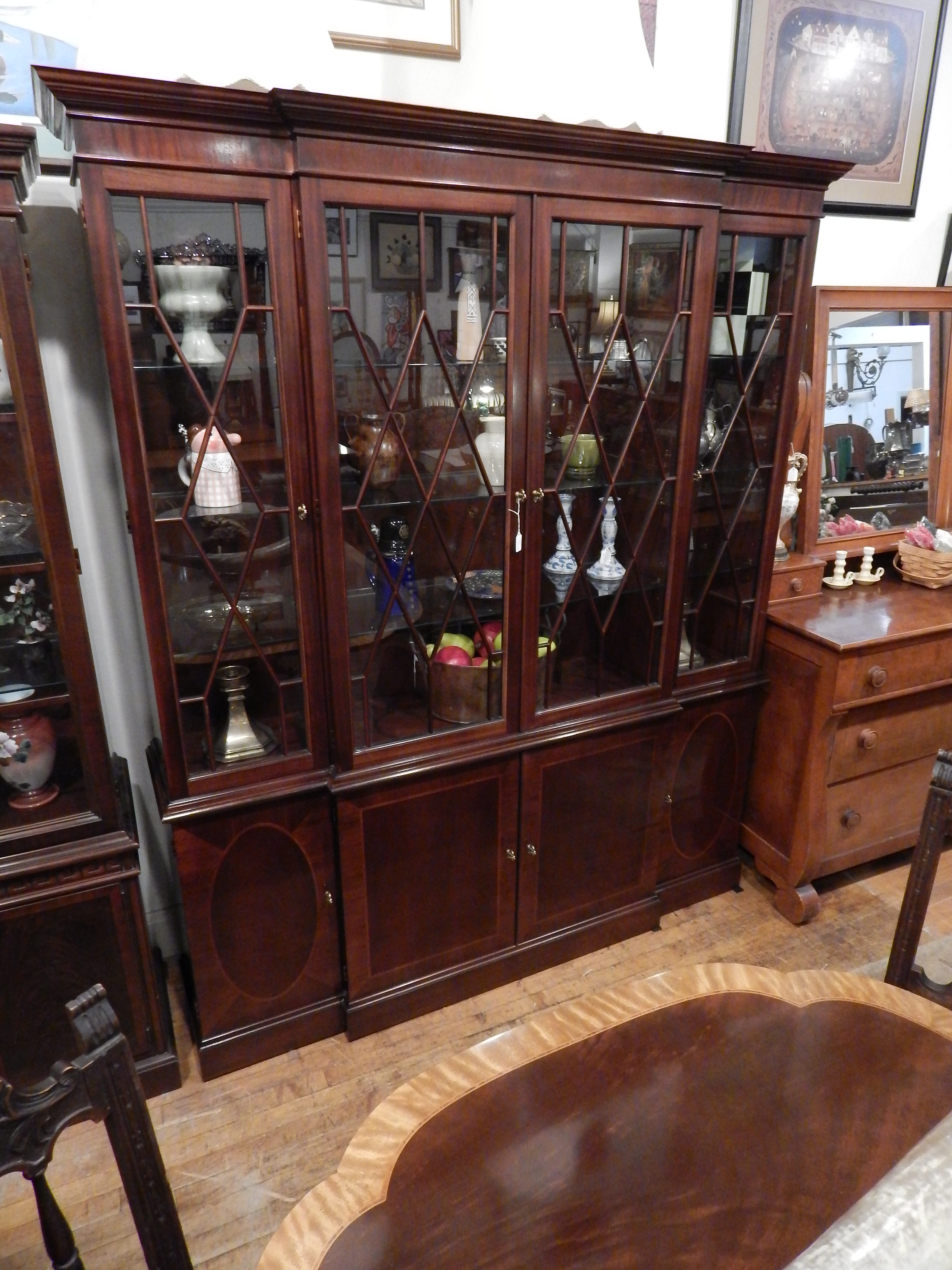 Baker Furniture Historic Charleston China Breakfront Astute