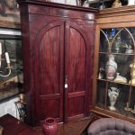 C. 1800 Georgian Mahogany Hanging Corner Cupboard