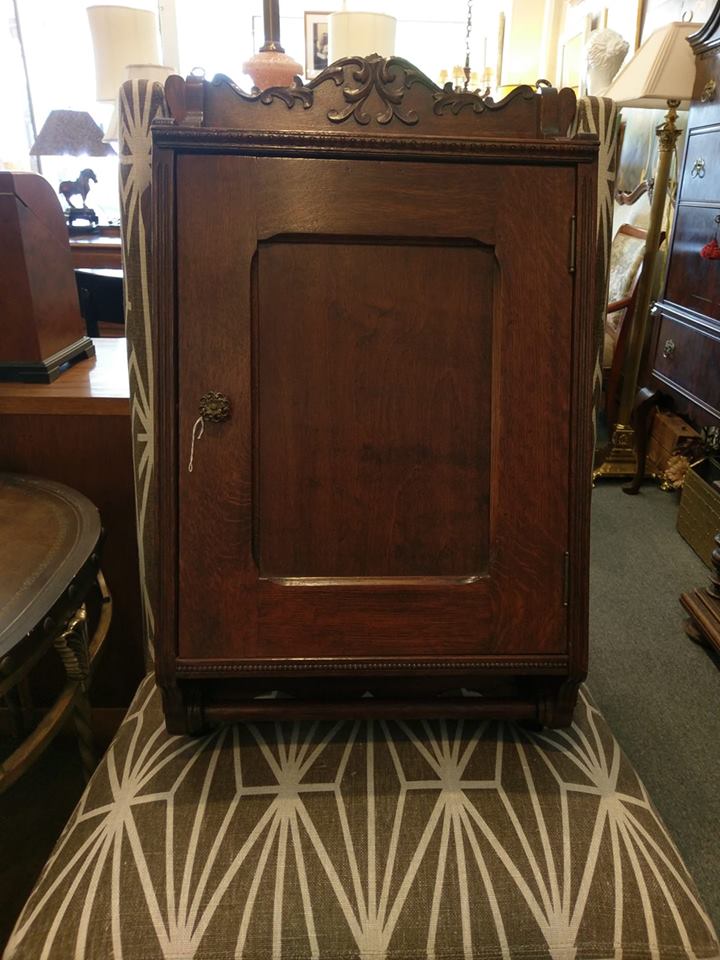 Solid Oak Antique Medicine Cabinet Astute Furnishings