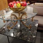 Mid Century Gilded Rope and Tassel Coffee Table
