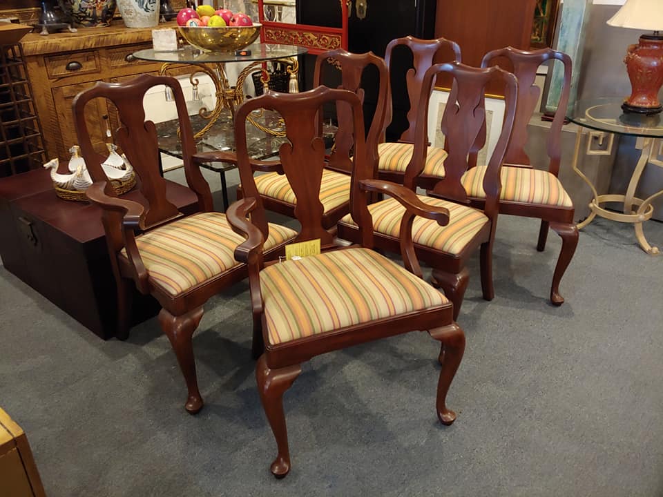 Set 6 Henkel Harris Mahogany Dining Chairs Astute Furnishings