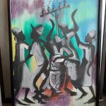Mid Century Vintage Haitian Painting