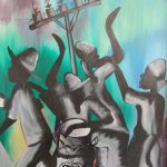 Mid Century Vintage Haitian Painting