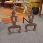 Antique Iron Andirons