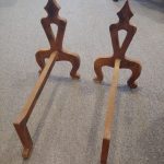 Antique Iron Andirons