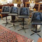 Set 4 Vintage Adjustable Swivel Stools by Admiral