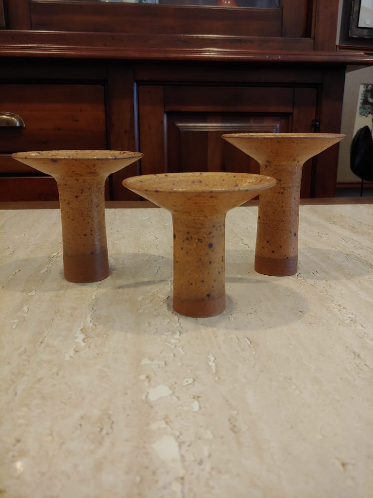 Sylvia Hyman Ceramic Candleholders