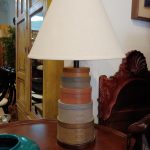 Frederick Cooper Lamp, Stacked Shaker Boxes
