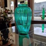Anchor Hocking Aqua Blue Optic Vase