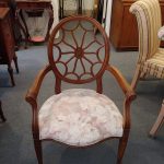 Set 6 Ethan Allen, Hepplewhite Spider Back Armchairs