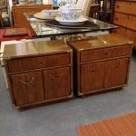 Pair Mid Century Nightstands. John Van Koert for Drexel, Accolade