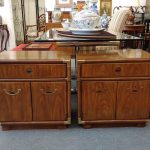 Pair Mid Century Nightstands. John Van Koert for Drexel, Accolade