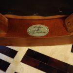 Set 4 Baker Furniture Side Chairs with Leather Seats