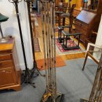 Pair Faux Bamboo Floor Lamps