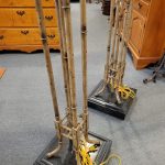 Pair Faux Bamboo Floor Lamps