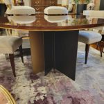 Thomas Pheasant for Baker, Brass, Bronze and Mahogany Round Table