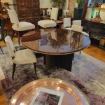 Thomas Pheasant for Baker, Brass, Bronze and Mahogany Round Table
