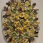 John Nartker Mid Century Ceramic Wall Sculpture.