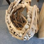 Oregon Driftwood Magazine Basket