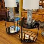 Pair Reflective End Tables