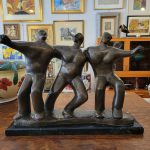 Dancing Lads, Bronze by John Leon