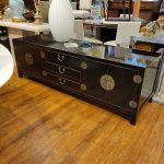 Black Lacquer Low Credenza