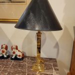 Pair Brass Lamps