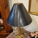 Pair Brass Lamps