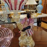 Murano Venetian Glass Candleholders and Bowl