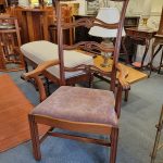 Tall Mt. Vernon Carved Mahogany Arm Chair