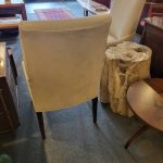 Pair Arhaus Dining Chairs, Camel Upholstery