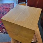 Art Deco Waste Can, Parchment over Wood
