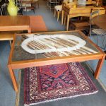 Stoneware Tile and Teak Coffee Table by Ole Bjorn Kruger