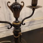 Pair 17 inch English Bronze Accent Lamps