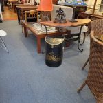 Sarreid Chinoiserie Canister / Tole Coal Scuttle