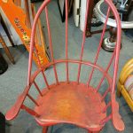 Antique Sack Back Windsor with Old Red Paint