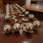 Danish Sterling Silver, Cherry Form Salt and Pepper Shakers. 10 pairs