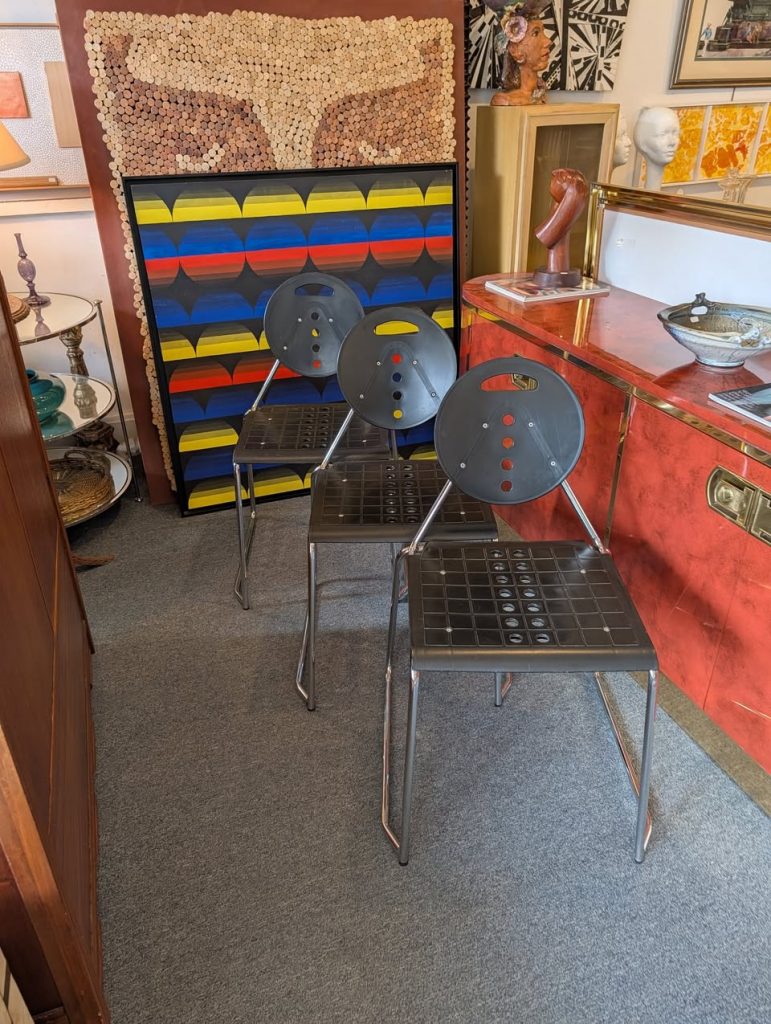 Set 3 Post Modern Charlie Chairs