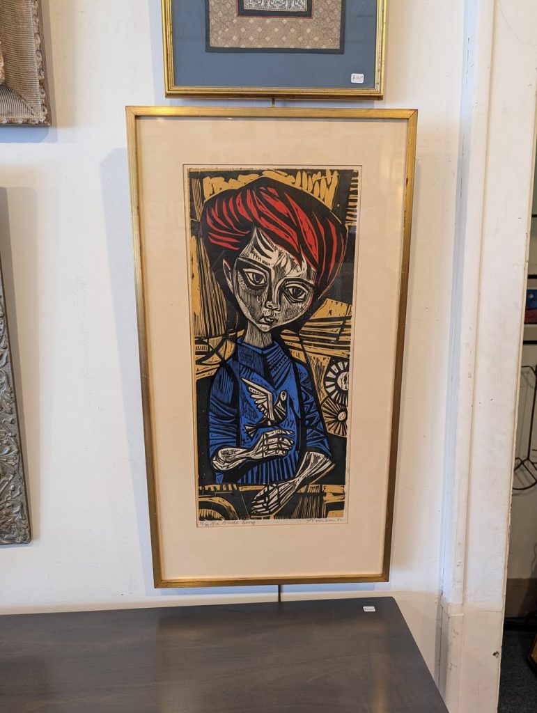 Irving Amen Woodcut, 1962