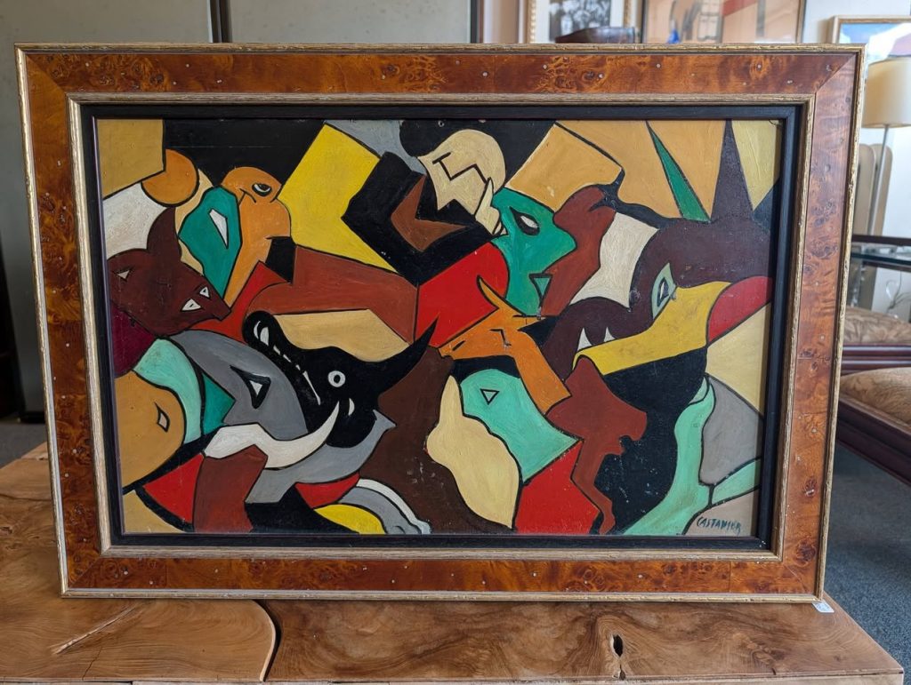 Jean Castanier (1903 – 1972), mid century oil on board