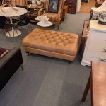 Tufted Leather Ottoman