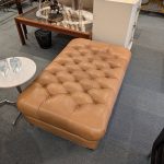 Tufted Leather Ottoman