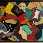 Jean Castanier (1903 – 1972), mid century oil on board