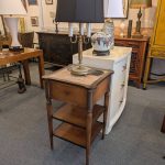 Vintage Onyx and Brass Table Lamp