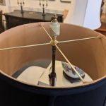 Vintage Onyx and Brass Table Lamp