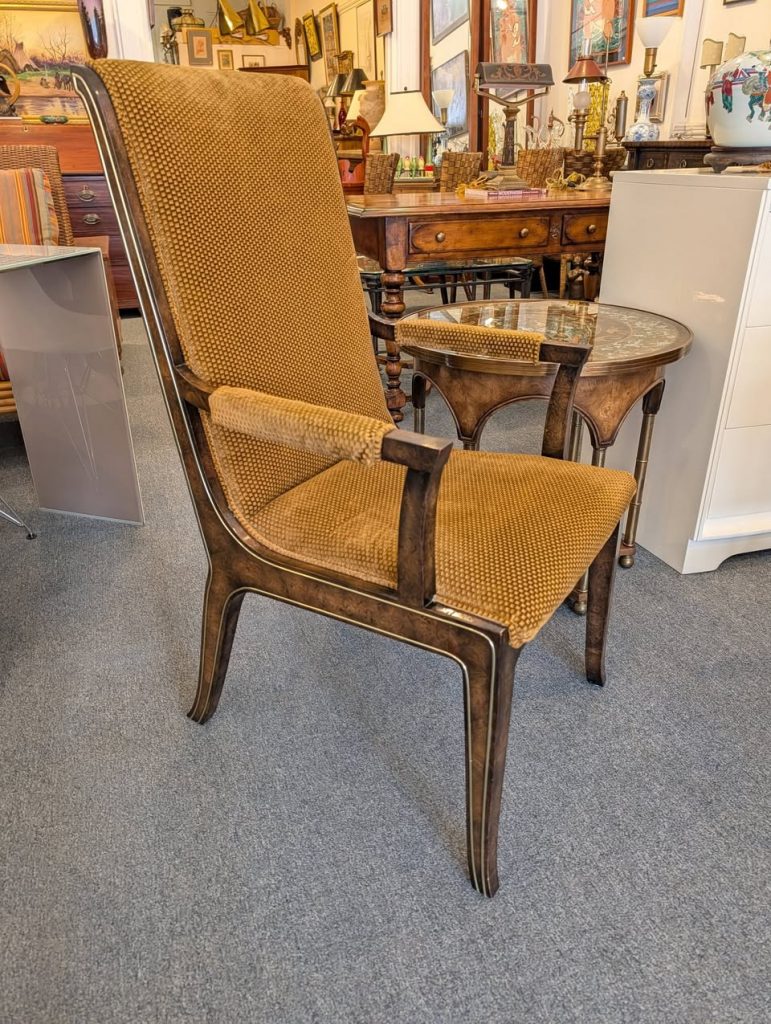 Mid Century Mastercraft Amboyna Burl Armchair