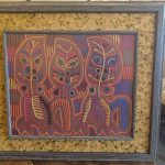 Mid Century Mola Art. Very Well Framed