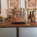 Vintage Burmese Carved Musicians
