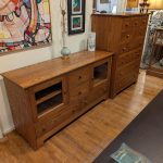 Amish Oak Entertainment Credenza